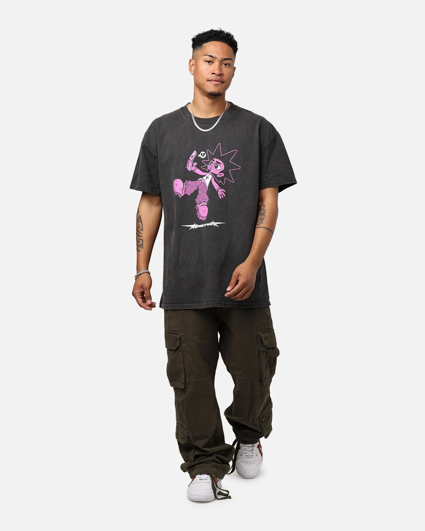 Goat Crew Love Kills Heavyweight T-Shirt Black Wash sold by Culture Kings product image thumbnail 3