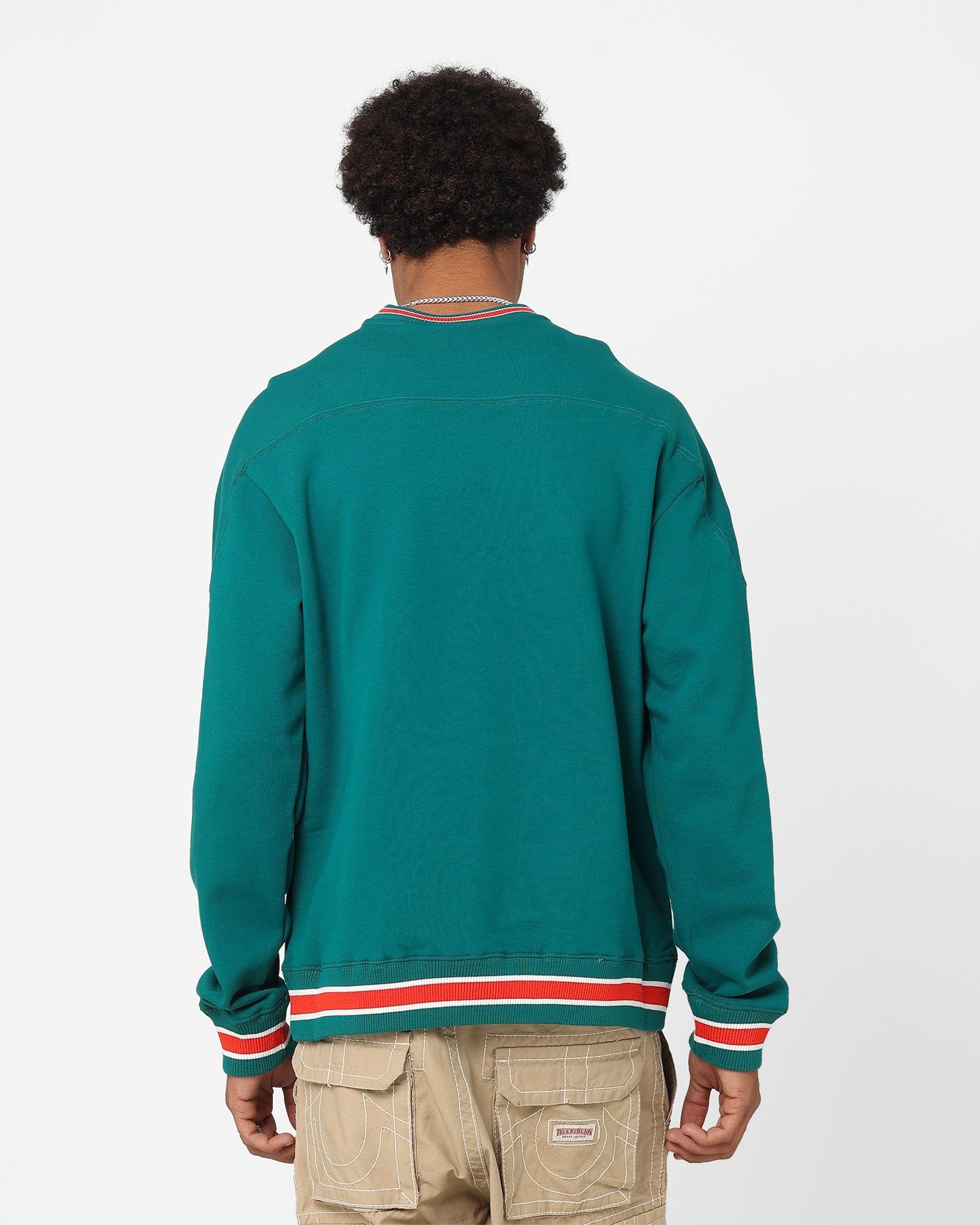 Mitchell & Ness Miami Dolphins Division Crewneck Faded Teal sold by Culture Kings product image thumbnail 4