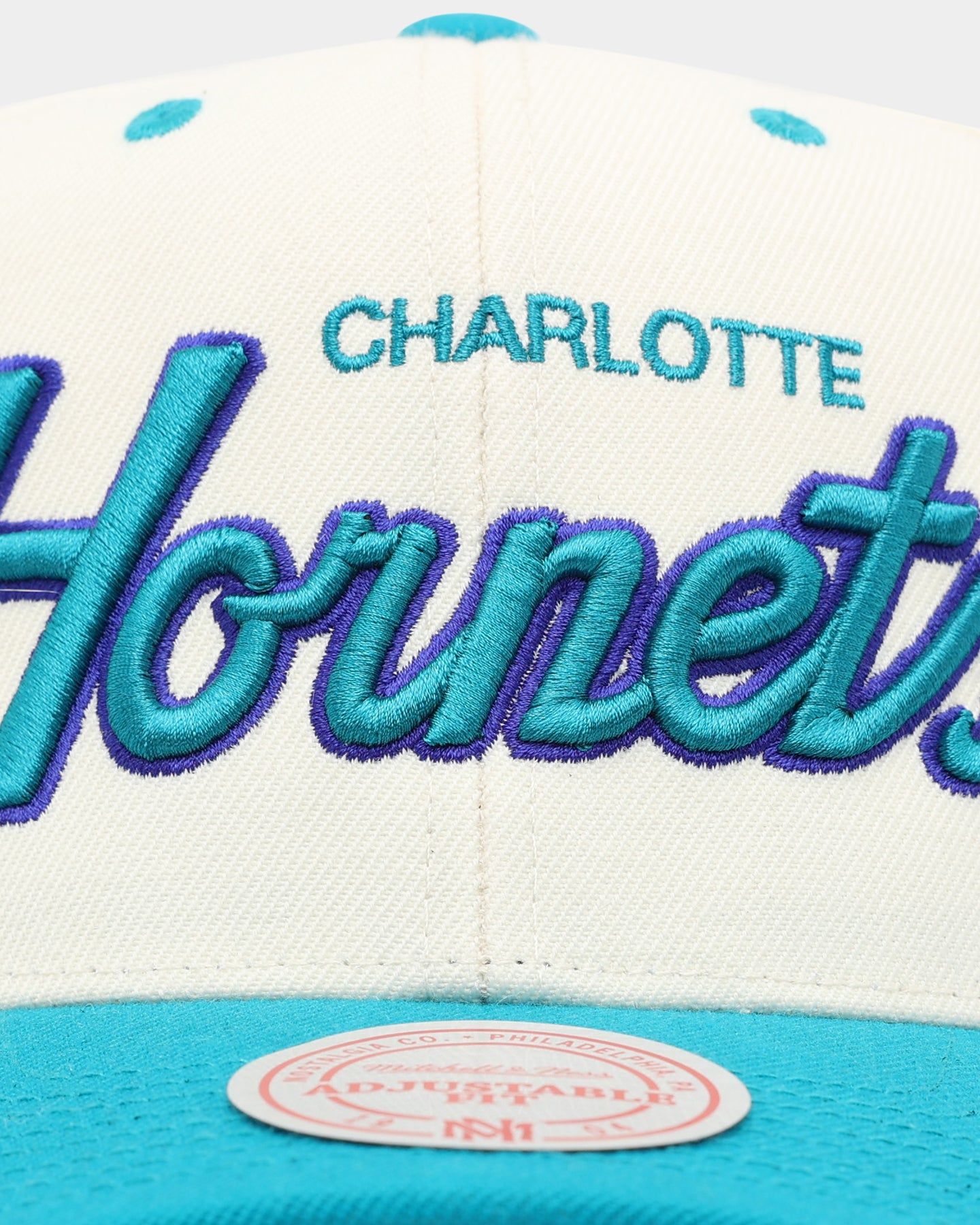 Mitchell & Ness Charlotte Hornets Team Script OG Snapback Vintage Cream sold by Culture Kings product image thumbnail 5