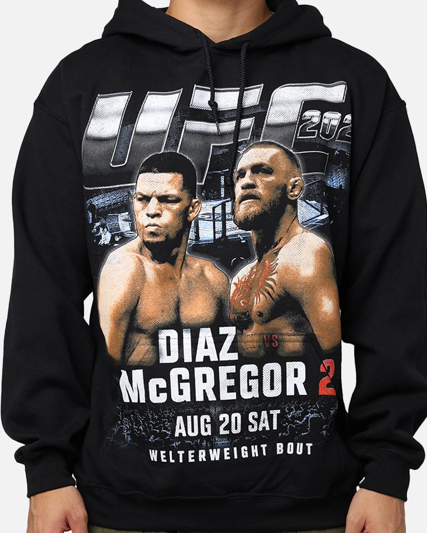 UFC By Goat Crew 202: Nate Diaz vs. Conor McGregor Hoodie Black sold by Culture Kings product image thumbnail 2