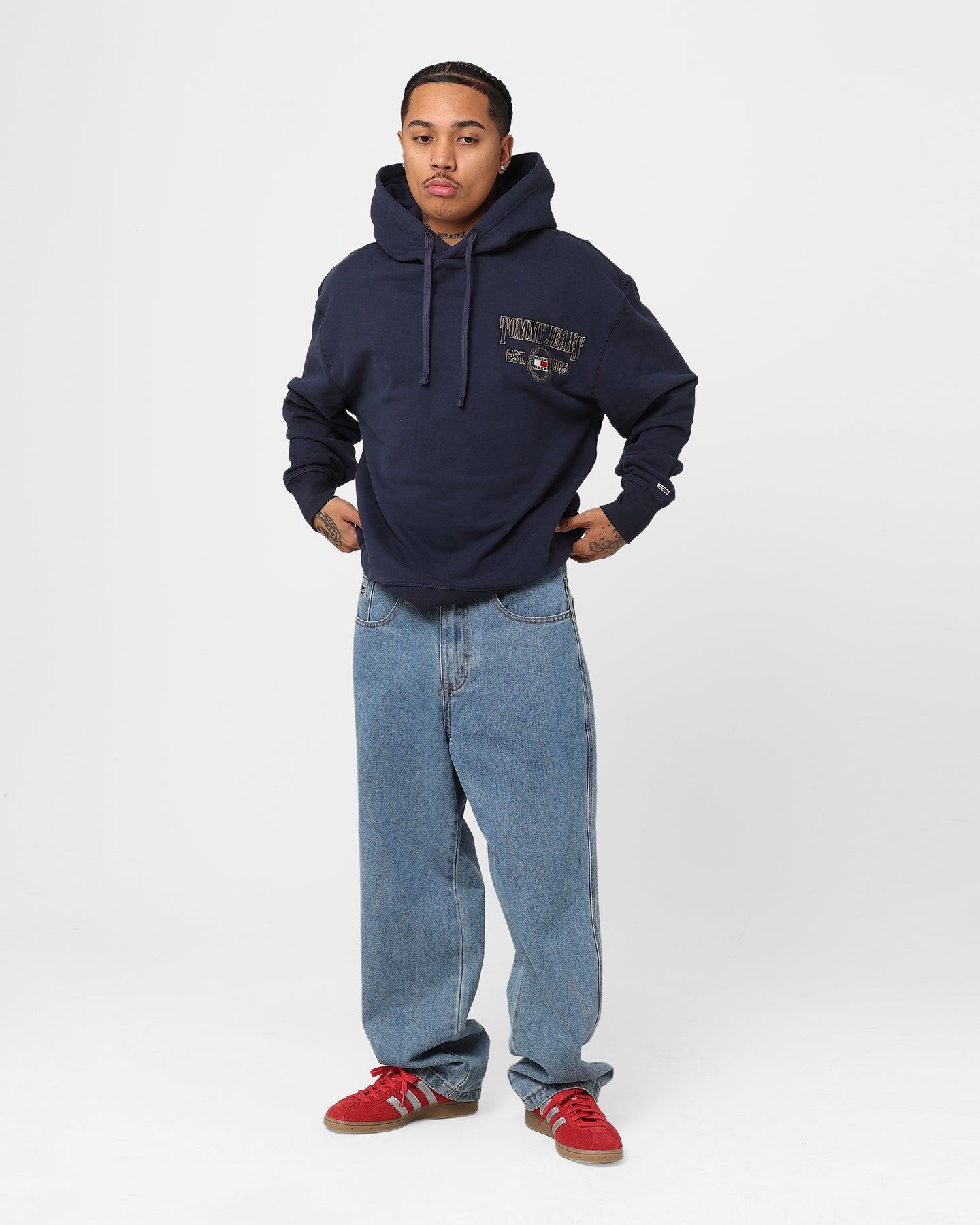 Tommy Jeans Relaxed Luxe Hoodie Twilight Navy sold by Culture Kings product image thumbnail 2