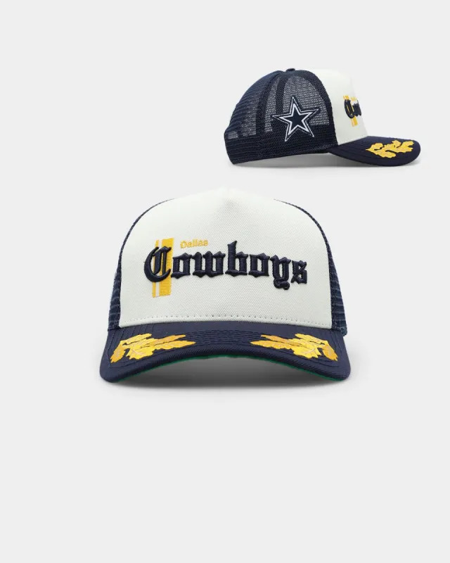 Pro Standard Dallas Cowboys Visor Elite Trucker Eggshell/Midnight Blue sold by Culture Kings