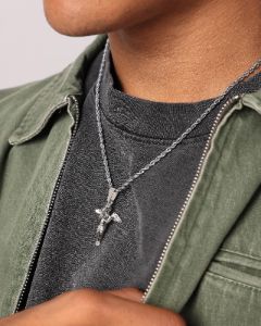 NXS Cupids Rope Necklace White Gold sold by Culture Kings