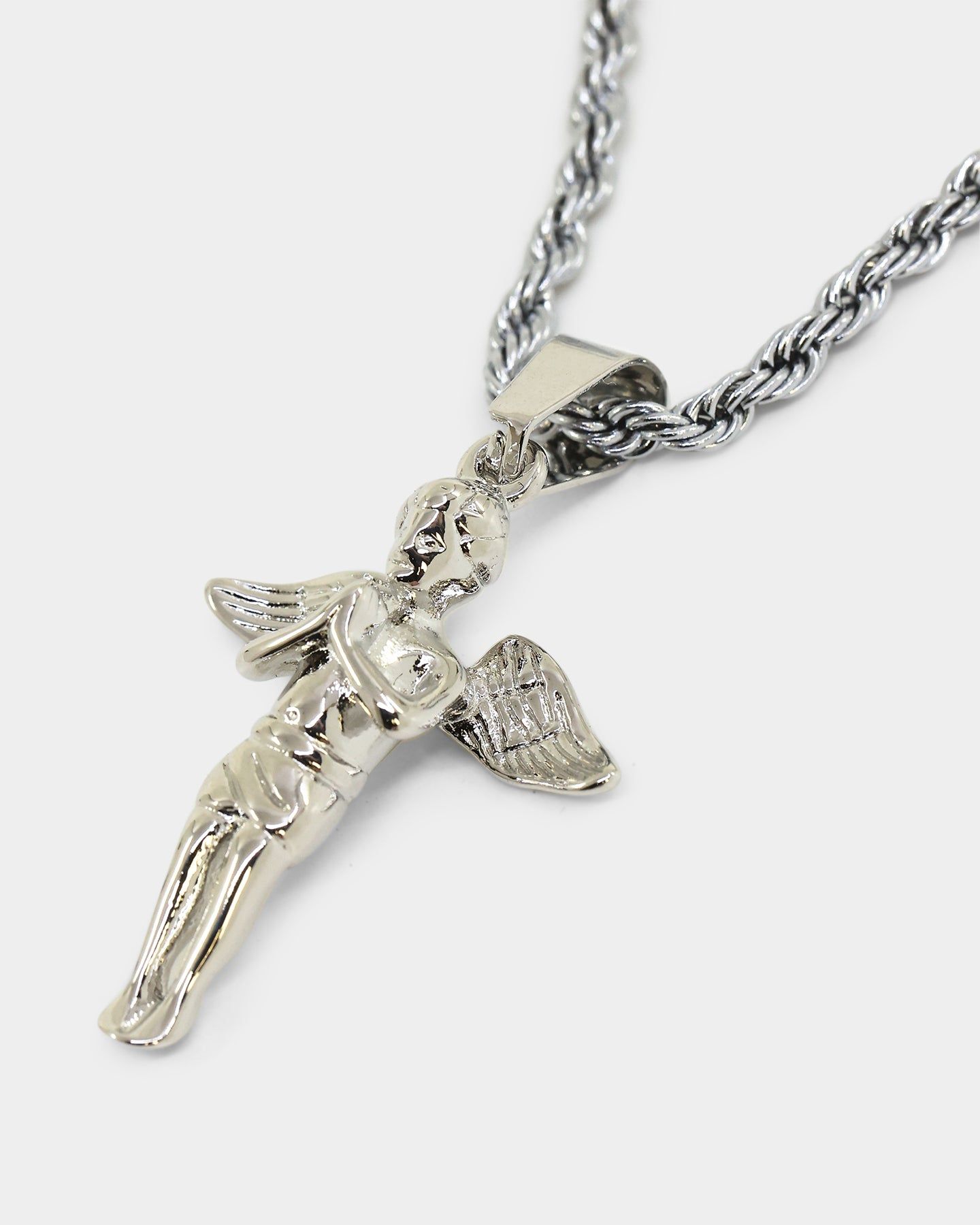 NXS Cupids Rope Necklace White Gold sold by Culture Kings product image thumbnail 4