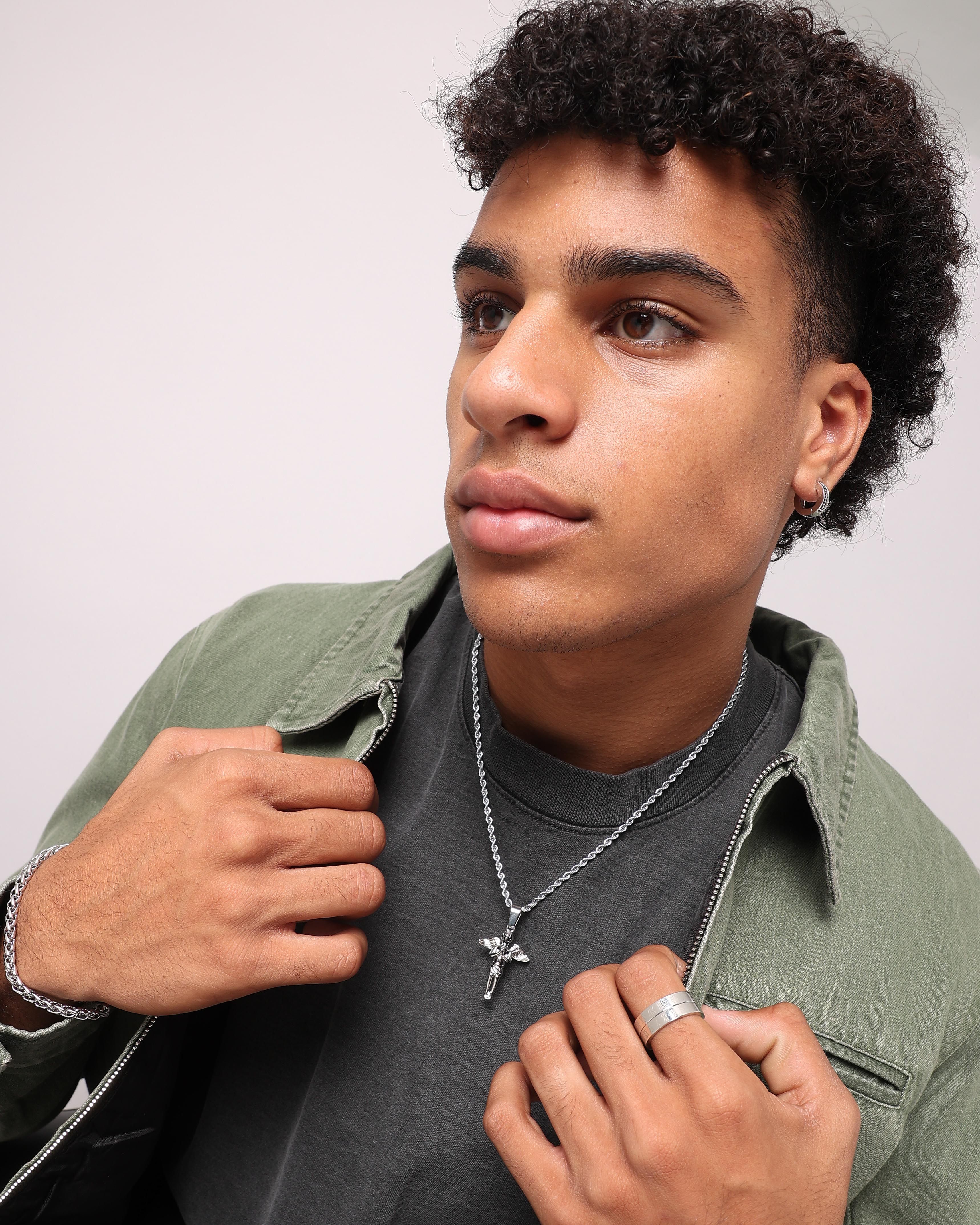 NXS Cupids Rope Necklace White Gold sold by Culture Kings