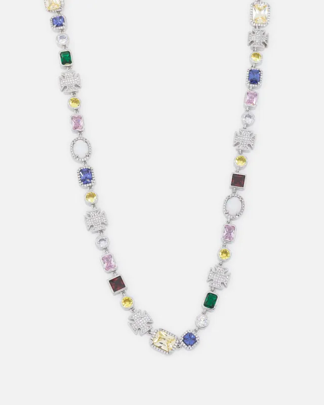 Saint Morta Iced Candy Chain Multi/Iced White Gold sold by Culture Kings
