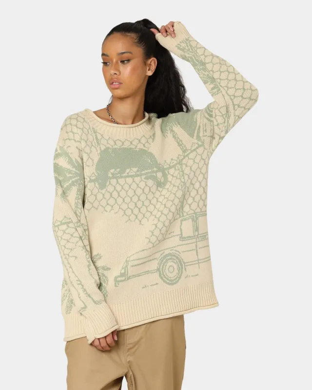 Honor The Gift Jungle Sweater Cream sold by Culture Kings