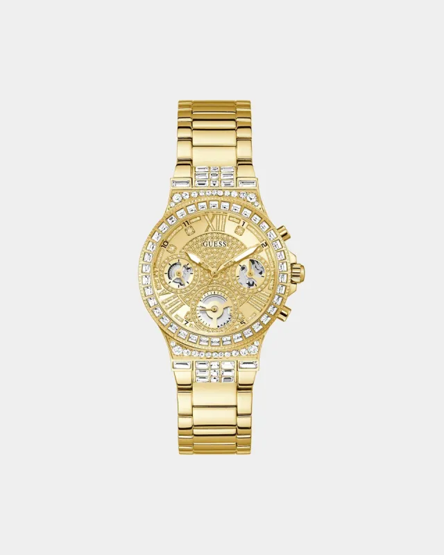 Guess Women's Moonlight Watch Gold made by Culture Kings