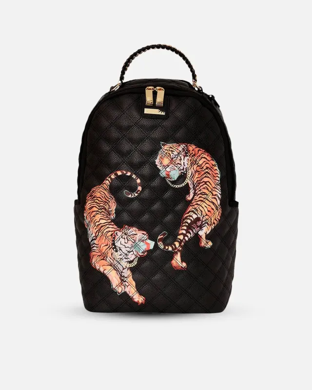 Sprayground Money Tigers Backpack Black made by Culture Kings