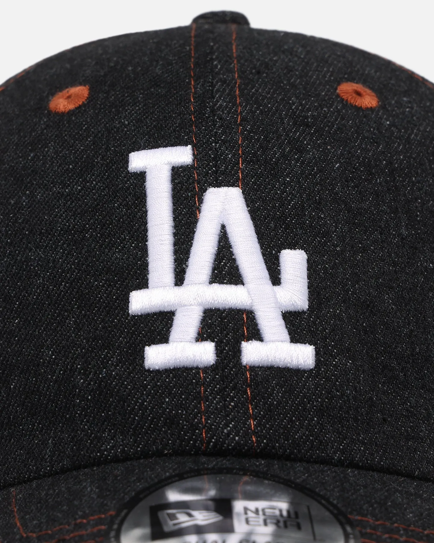 New Era Los Angeles Dodgers "Black Denim" Classic Casual Strapback Black Denim/Rust Contrast sold by Culture Kings product image thumbnail 5