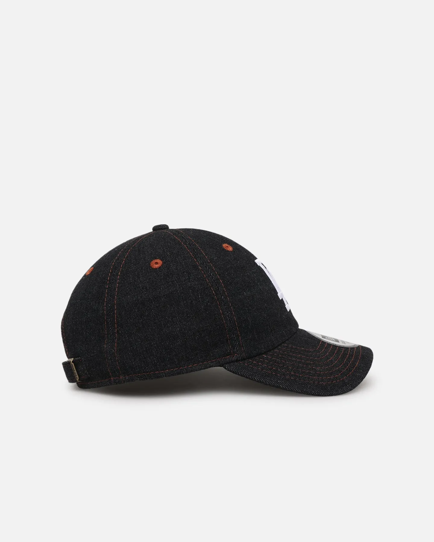 New Era Los Angeles Dodgers "Black Denim" Classic Casual Strapback Black Denim/Rust Contrast sold by Culture Kings product image thumbnail 3