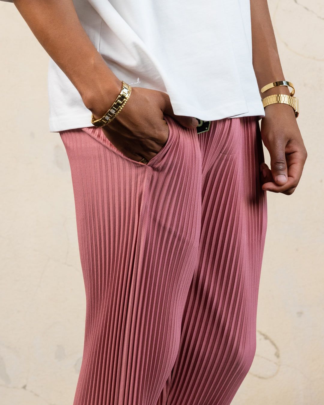 404 Harbour Plisse Pants Pink sold by Culture Kings product image thumbnail 3