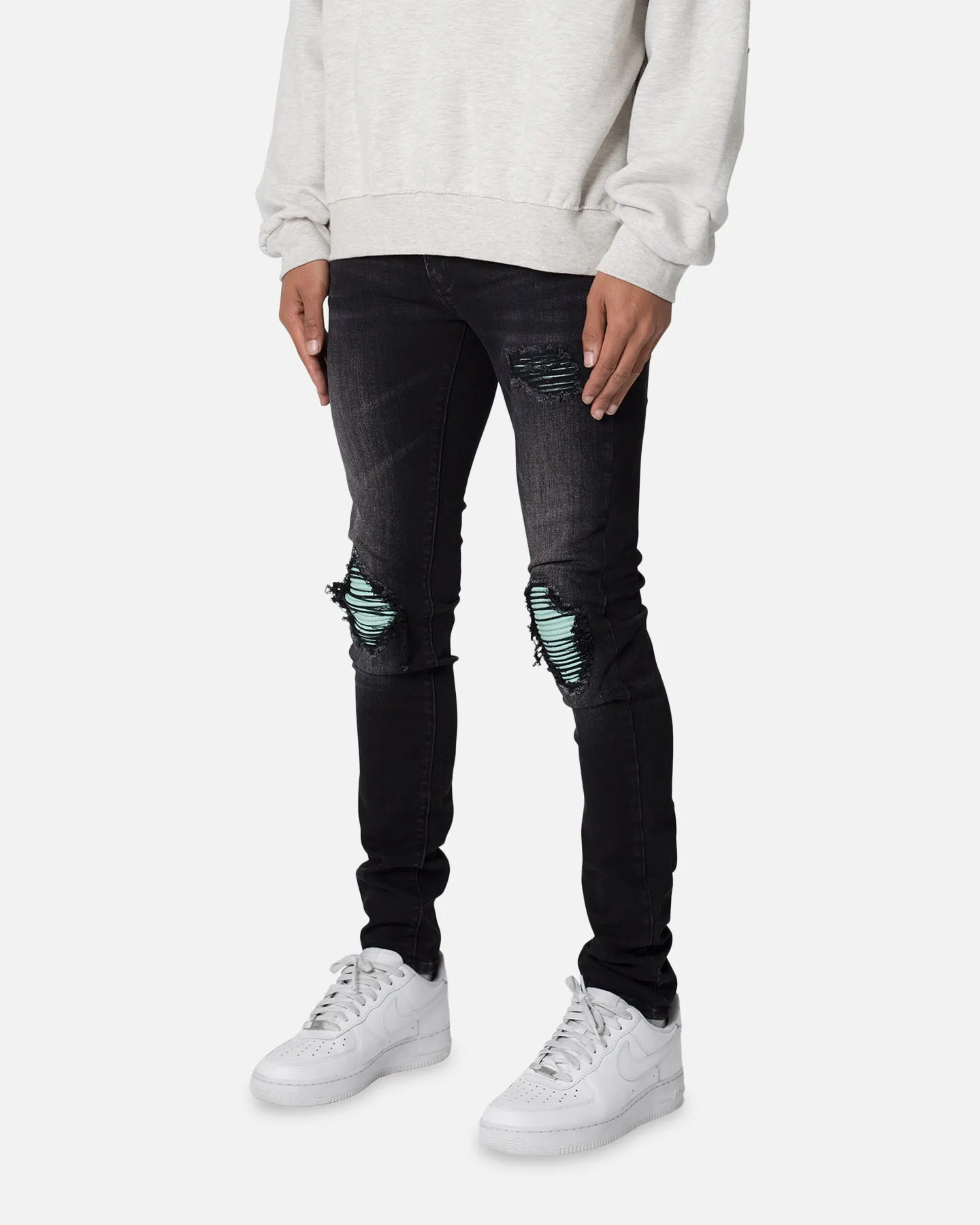 MNML X559 Skinny Denim Jeans Black/Green sold by Culture Kings product image thumbnail 2