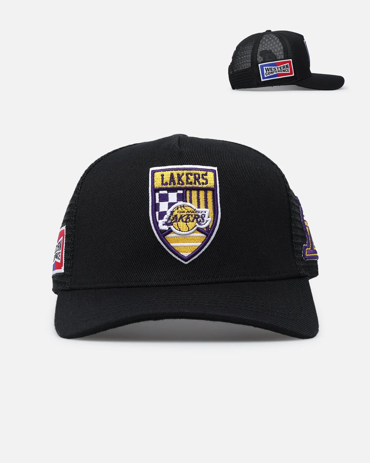 Pro Standard Los Angeles Lakers Fast Lane Trucker Snapback Black sold by Culture Kings