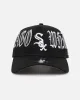 New Era Chicago White Sox 'Gothic Script' 9FORTY A-Frame Snapback Black/Grey sold by Culture Kings
