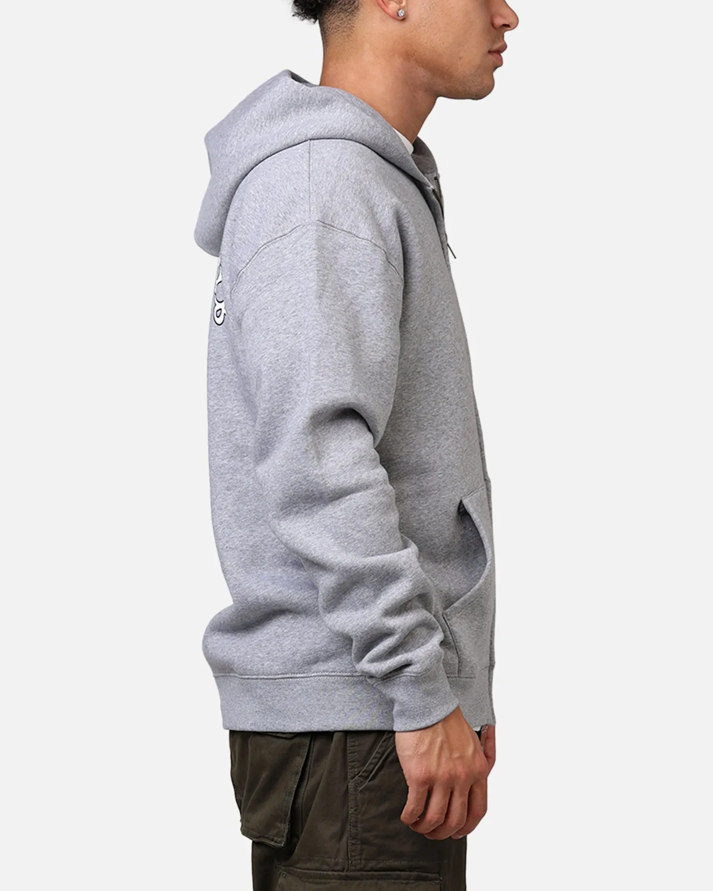 Carre Members Only Zip Hoodie Grey Marle sold by Culture Kings product image thumbnail 4