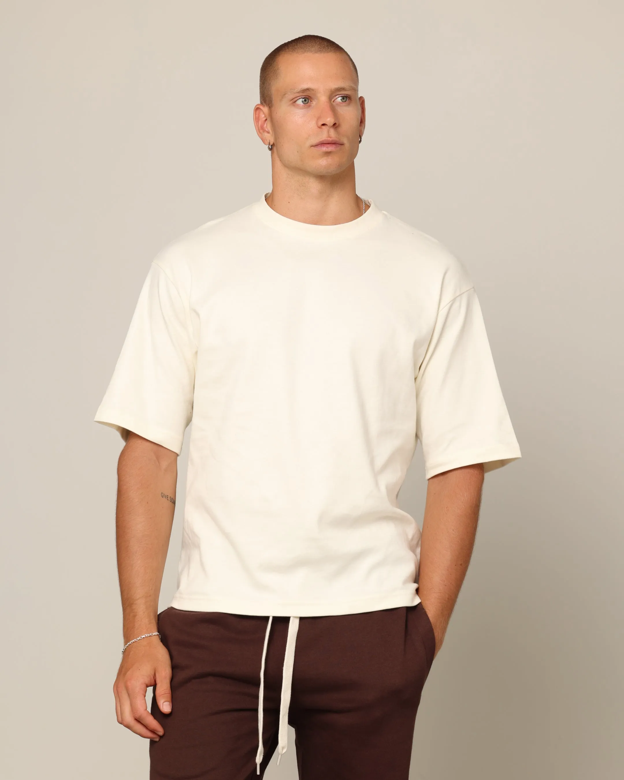 Carré Blanc Boxy T-Shirt Off White sold by Culture Kings