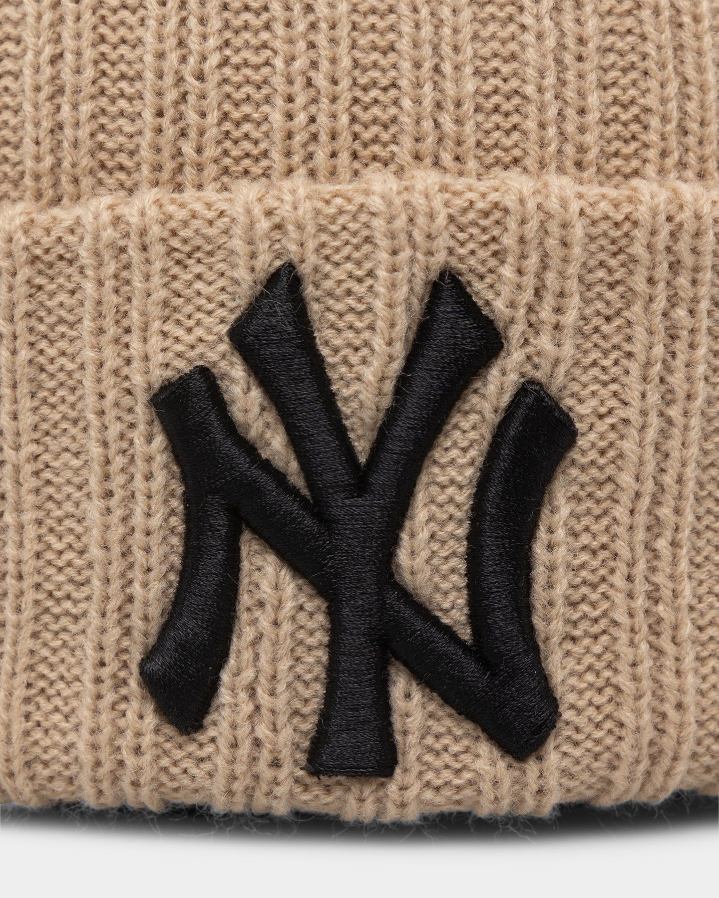 New Era New York Yankees Knitted Beanie Light Beige sold by Culture Kings product image thumbnail 5