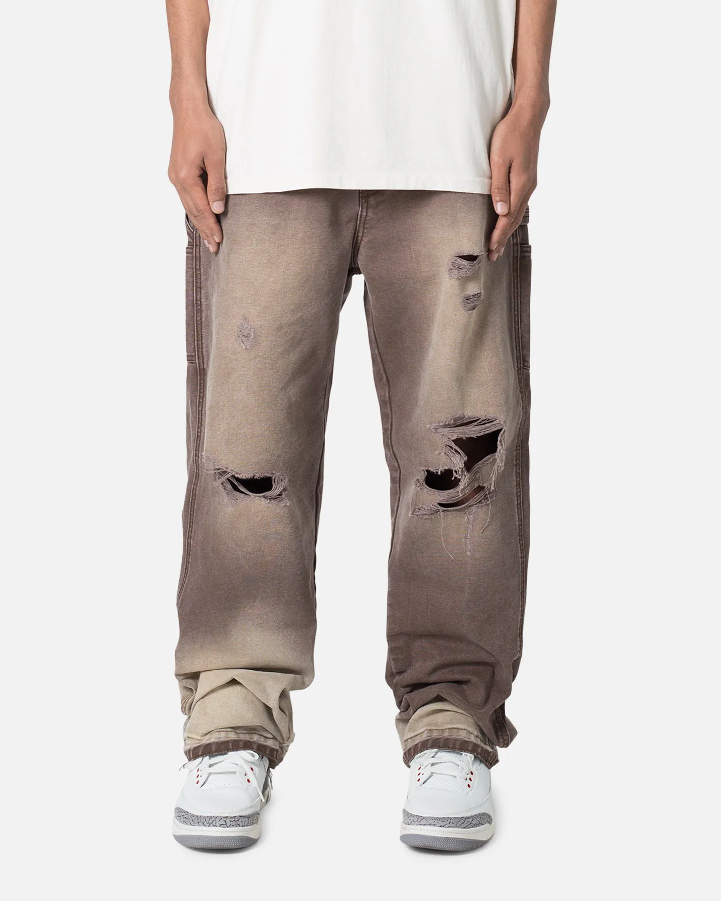MNML Ultra Baggy Work Denim Pants Brown sold by Culture Kings