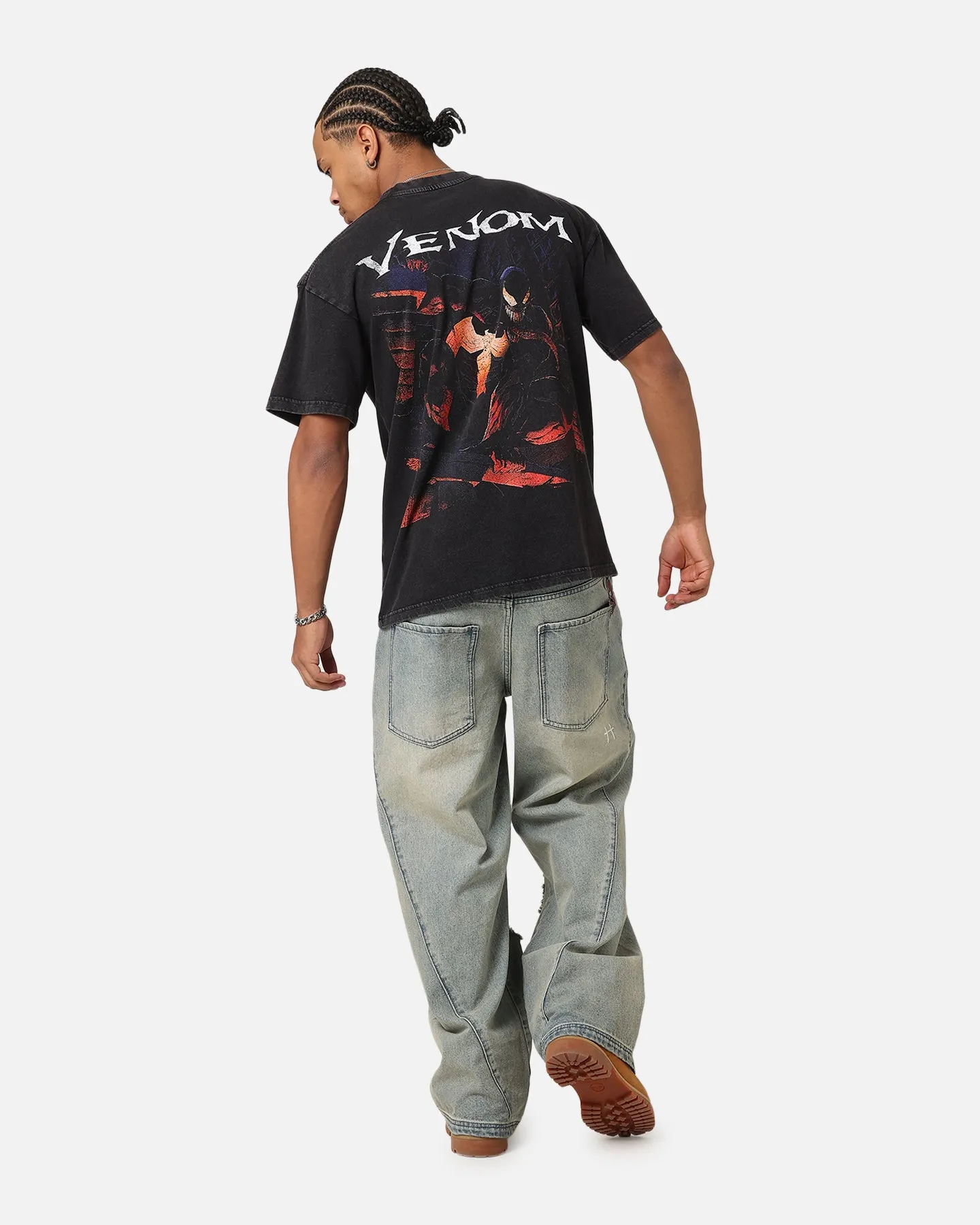 Goat Crew Marvel Spider-Man Y2K Venom The Host Vintage T-Shirt Black Acidwash sold by Culture Kings product image thumbnail 4