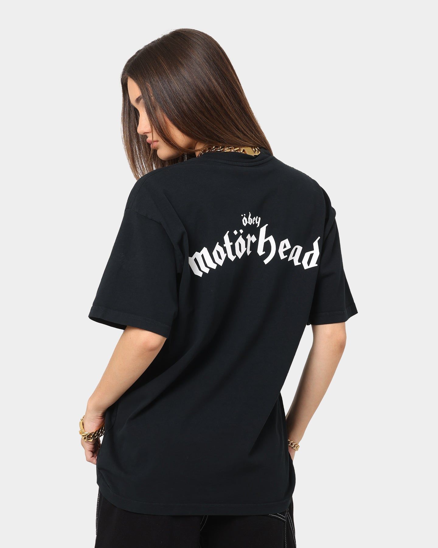 Obey Motorhead Iron Fist T-Shirt Off Black sold by Culture Kings product image thumbnail 7