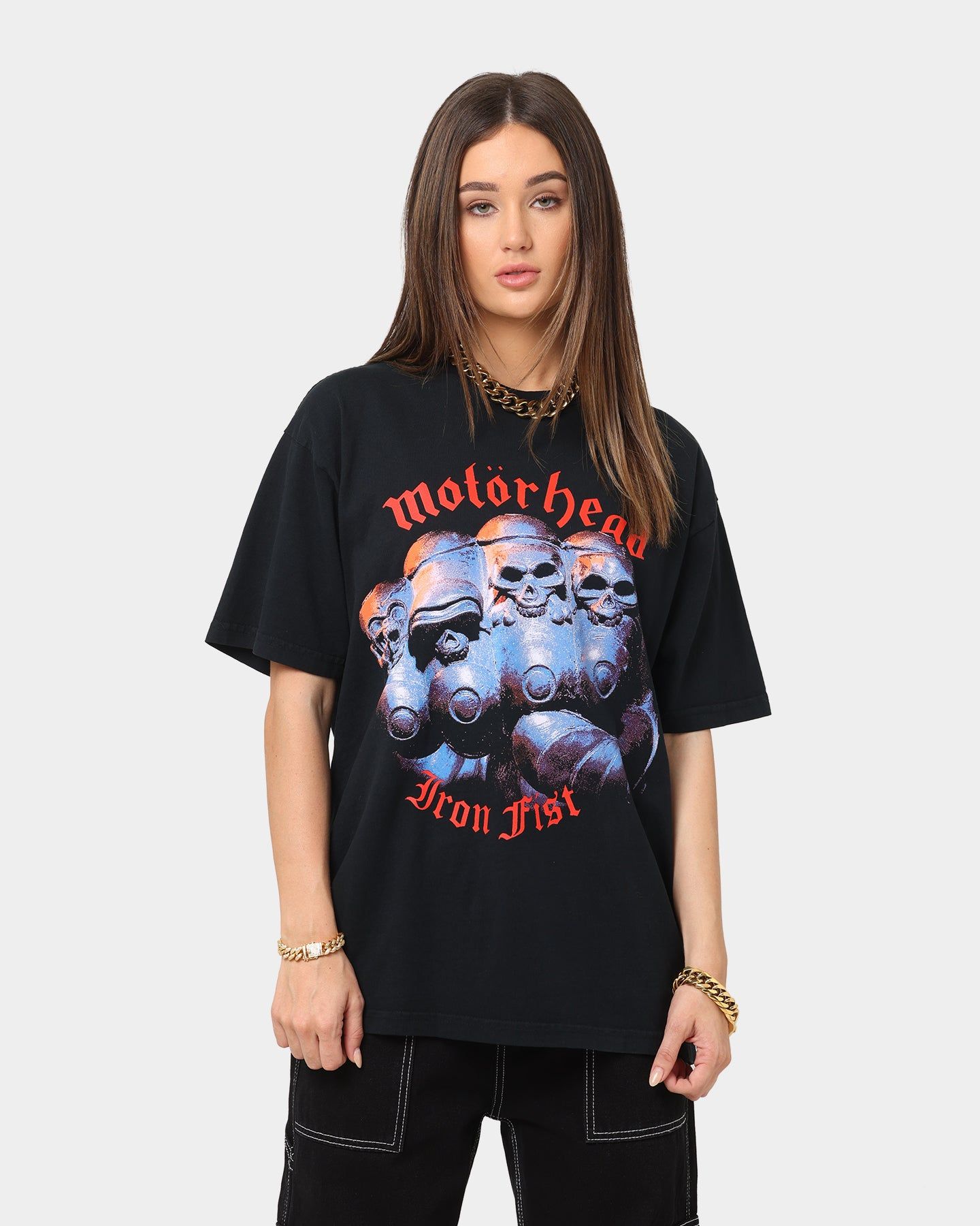 Obey Motorhead Iron Fist T-Shirt Off Black sold by Culture Kings