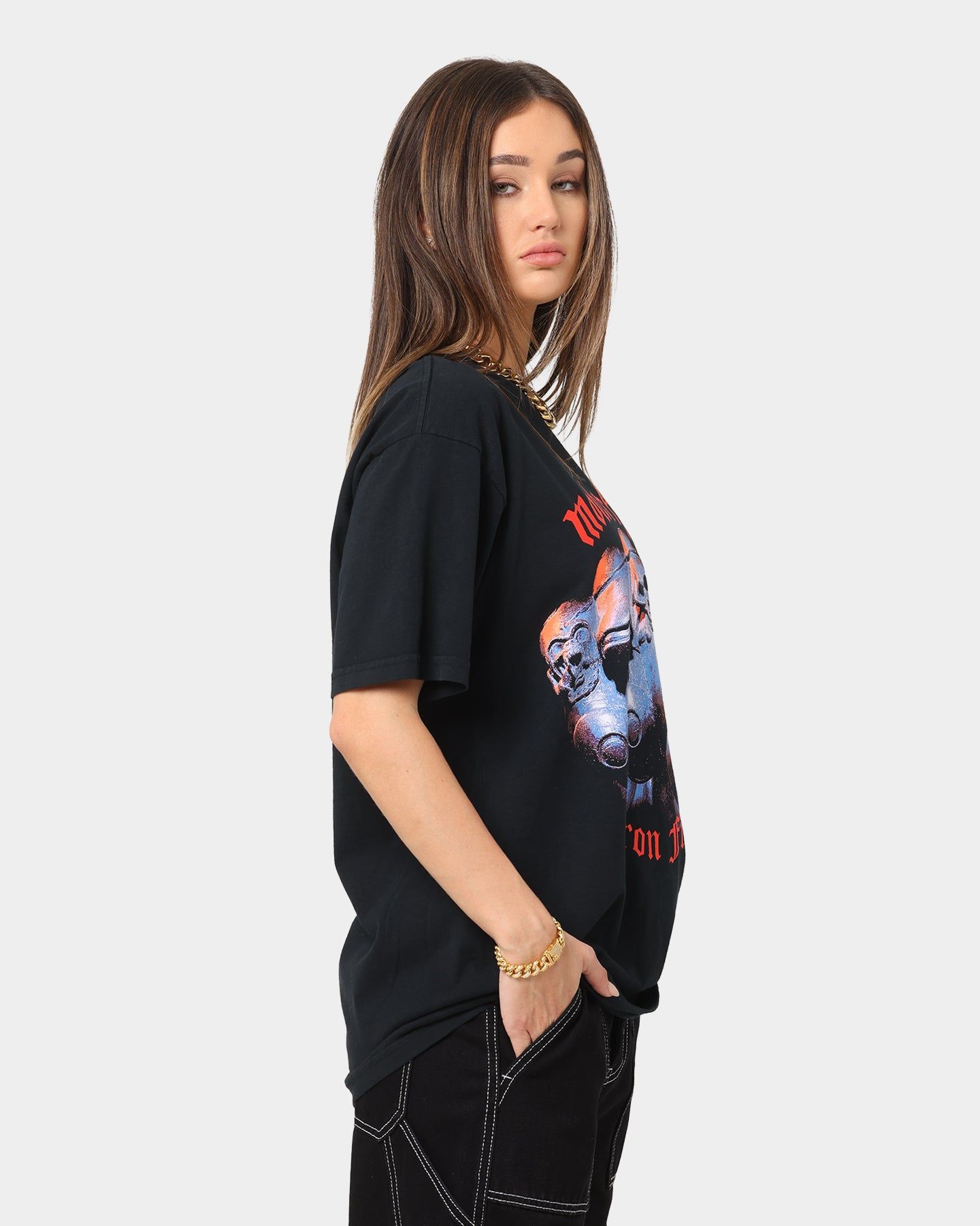 Obey Motorhead Iron Fist T-Shirt Off Black sold by Culture Kings product image thumbnail 5