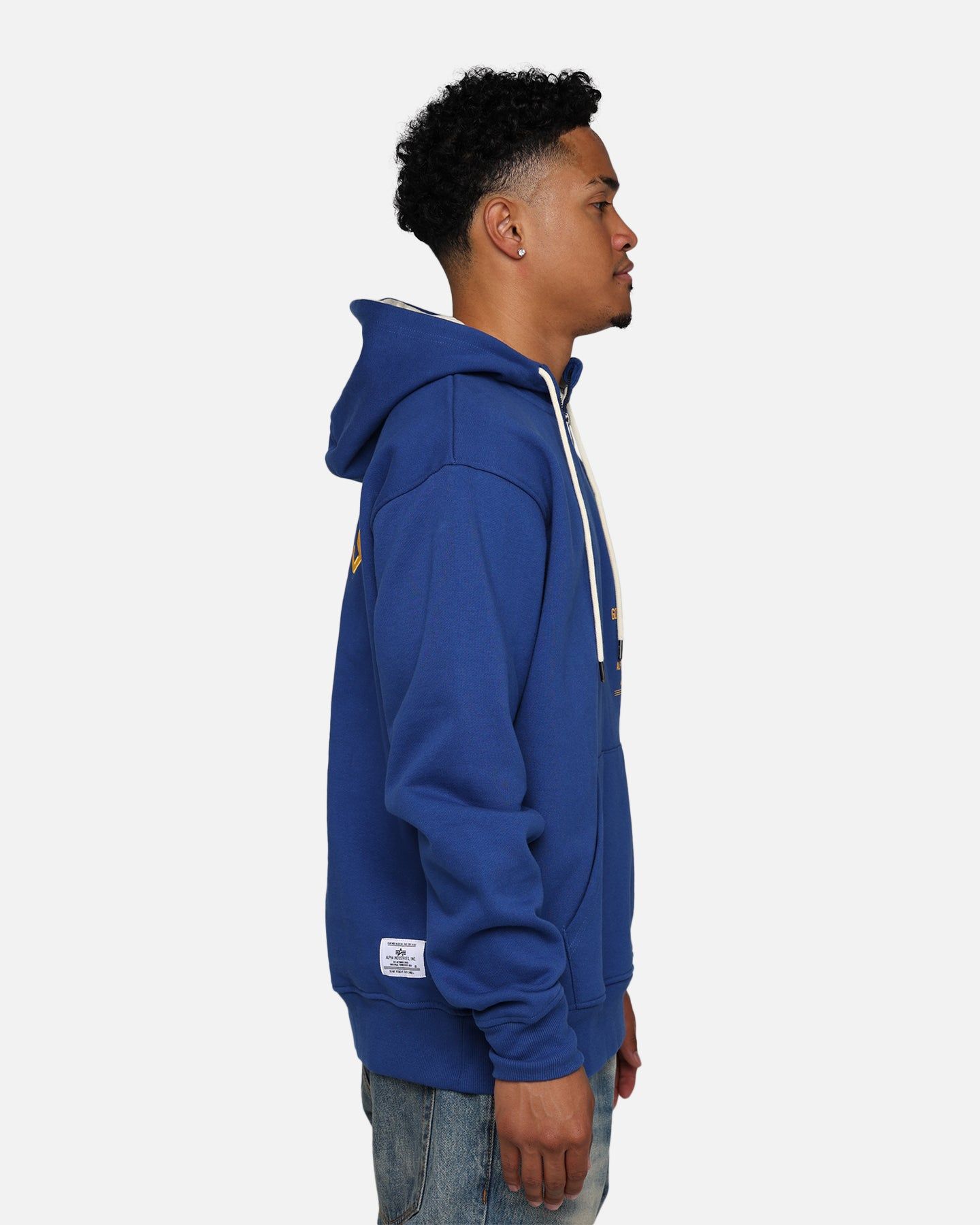 New Era X Alpha Industries Golden State Warriors Zipper Hoodie Blue sold by Culture Kings product image thumbnail 5