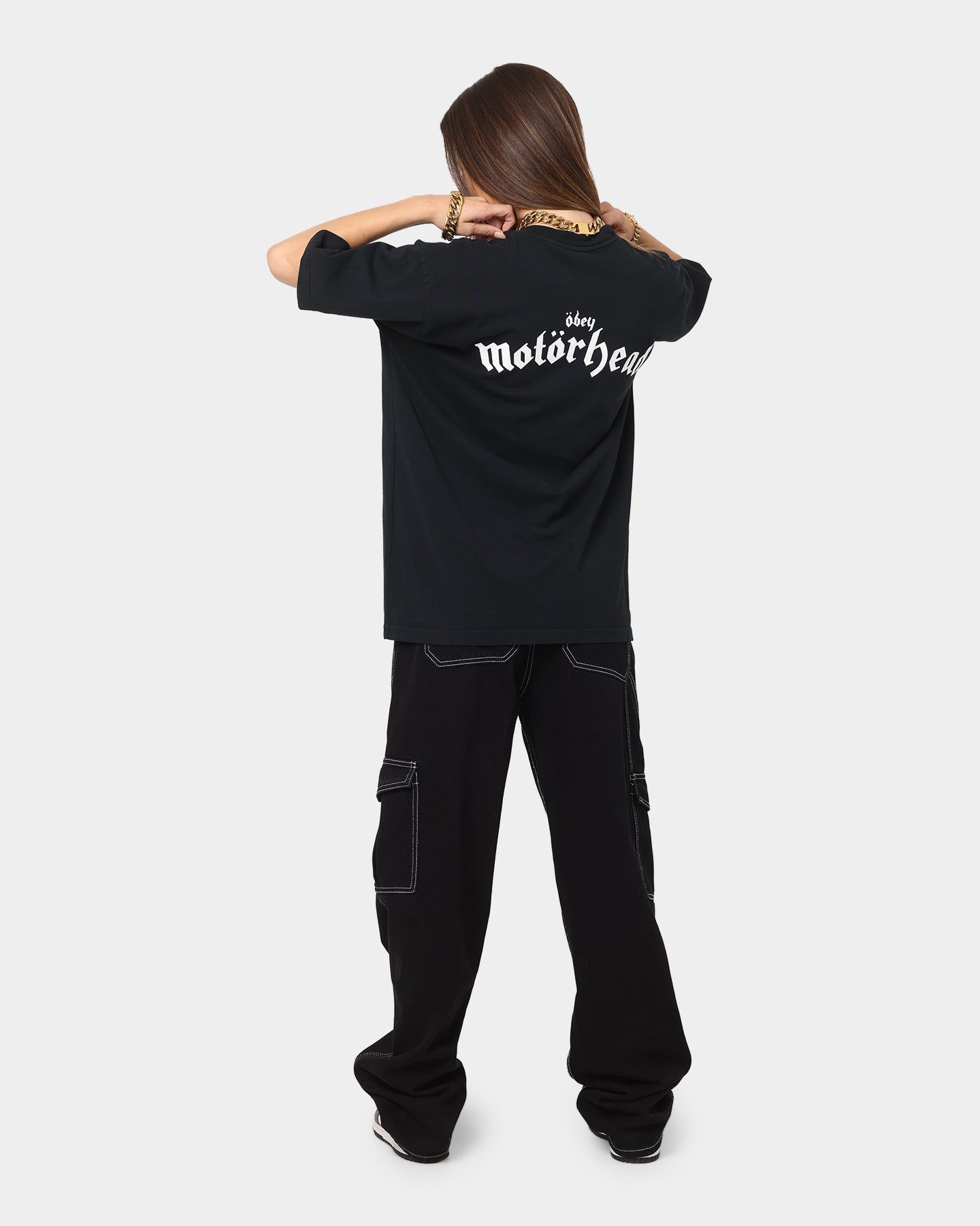 Obey Motorhead Iron Fist T-Shirt Off Black sold by Culture Kings product image thumbnail 2