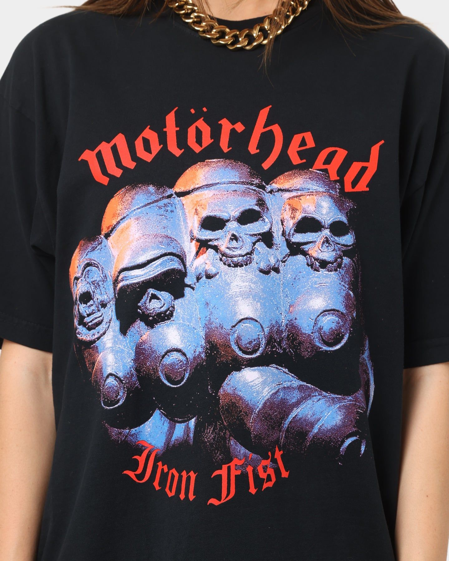 Obey Motorhead Iron Fist T-Shirt Off Black sold by Culture Kings product image thumbnail 3