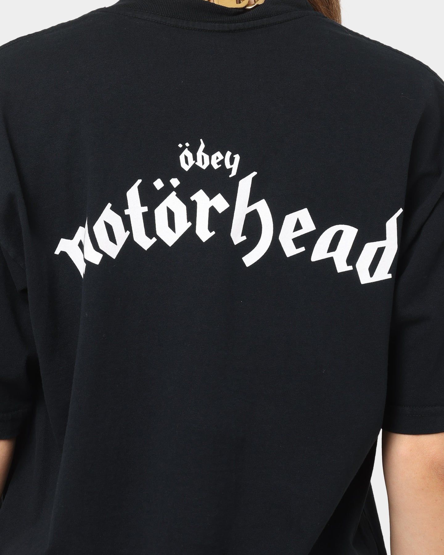 Obey Motorhead Iron Fist T-Shirt Off Black sold by Culture Kings product image thumbnail 4
