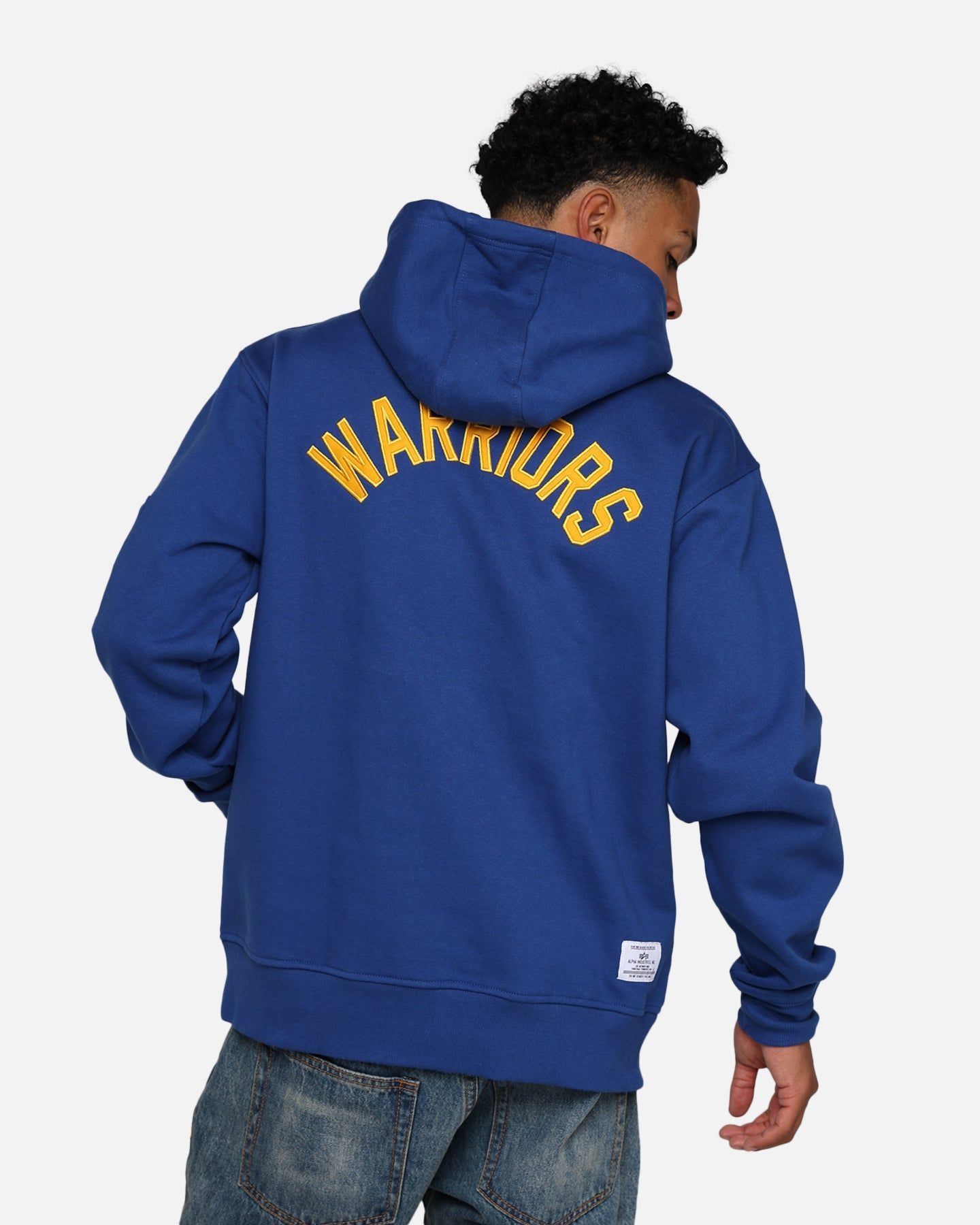 New Era X Alpha Industries Golden State Warriors Zipper Hoodie Blue sold by Culture Kings product image thumbnail 2