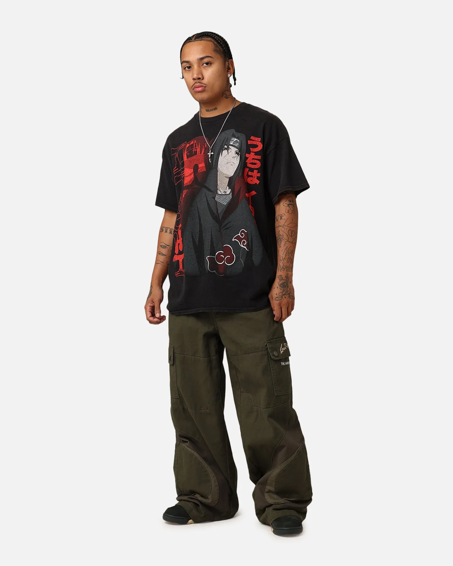 Goat Crew X Naruto Itachi Vintage T-Shirt Black Wash sold by Culture Kings product image thumbnail 3