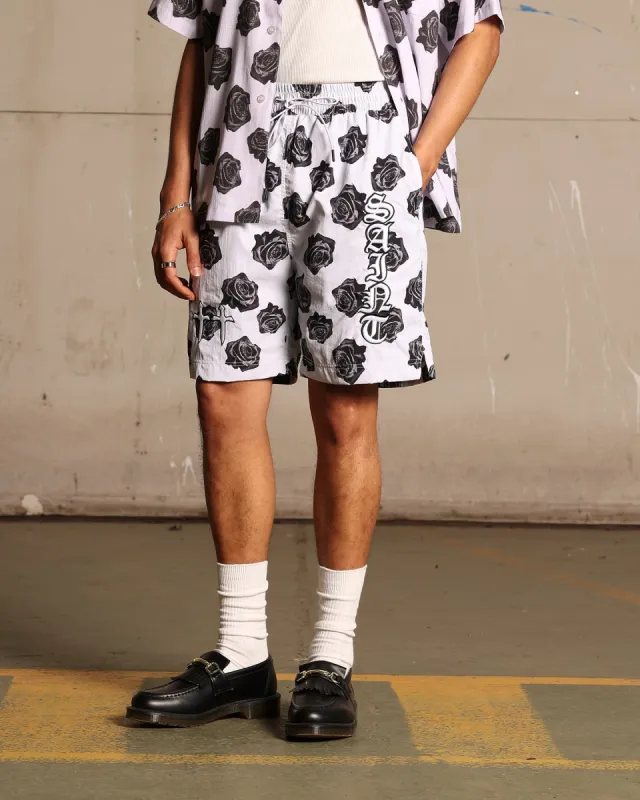 Saint Morta Vintage Rose Beach Shorts White sold by Culture Kings