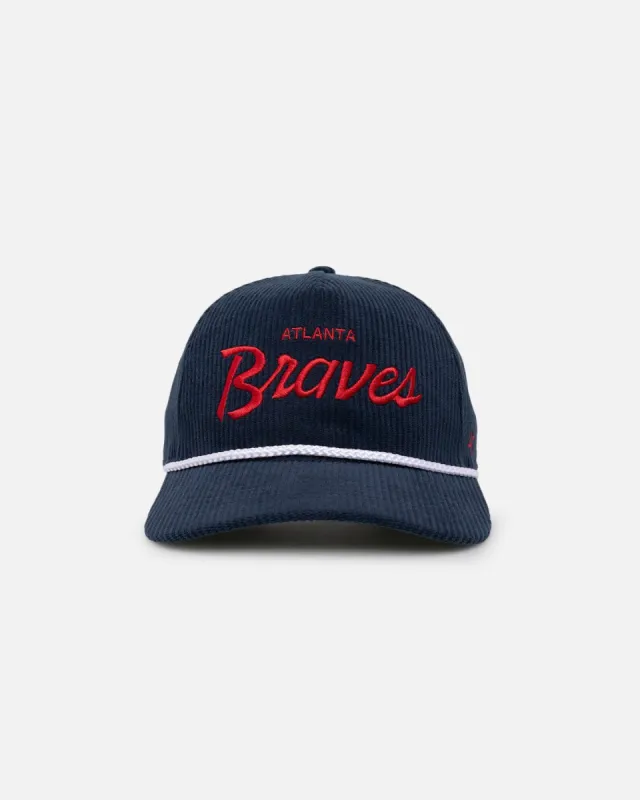47 Brand Atlanta Braves Crossrope Hitch Snapback Navy sold by Culture Kings