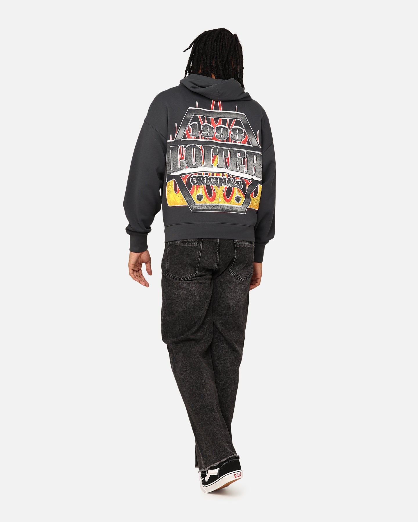 Loiter Motor Zip Hoodie Charcoal sold by Culture Kings product image thumbnail 3