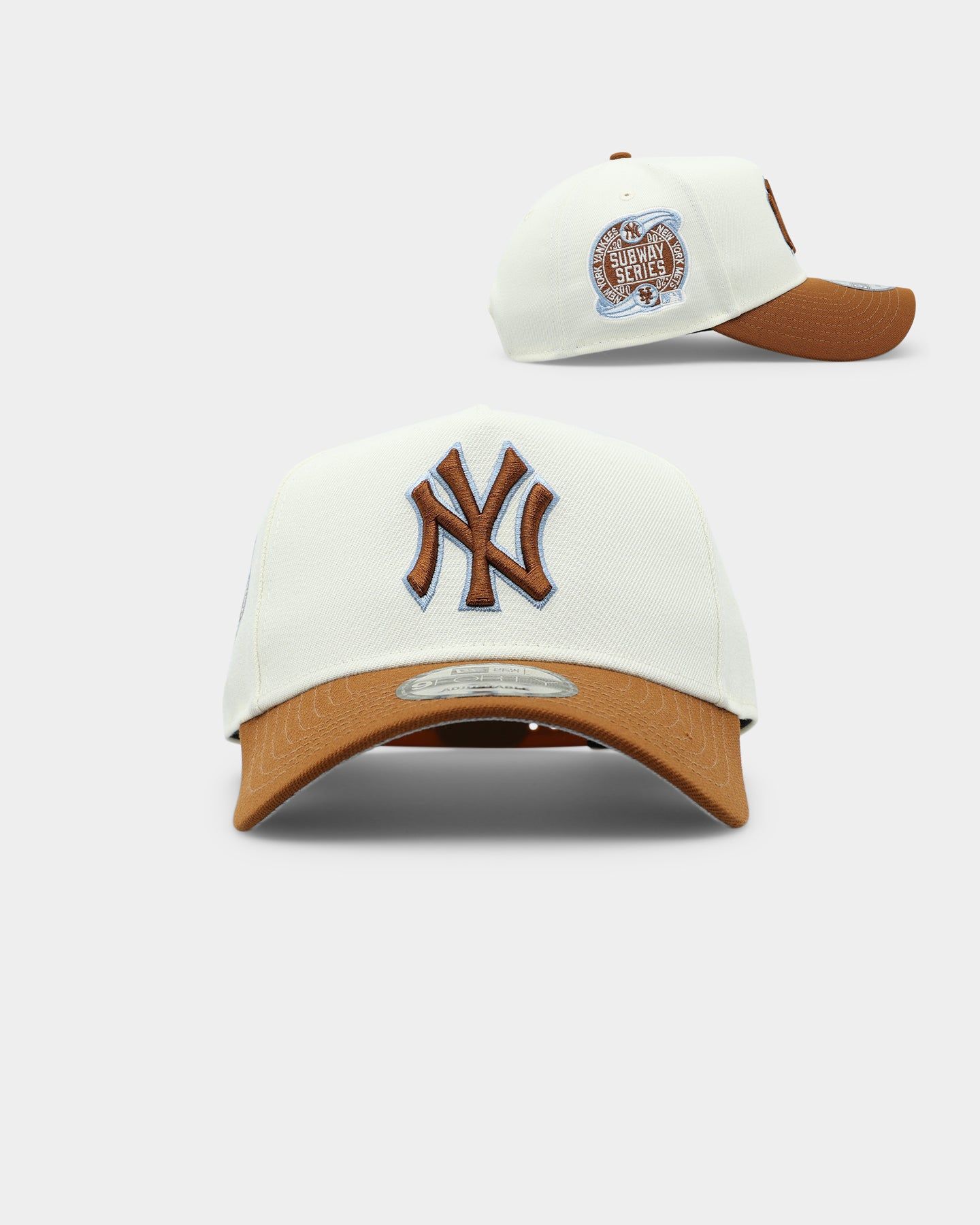 New Era New York Yankees 'Toasted Peanut' 2-Tone 9FORTY A-Frame Snapback White sold by Culture Kings