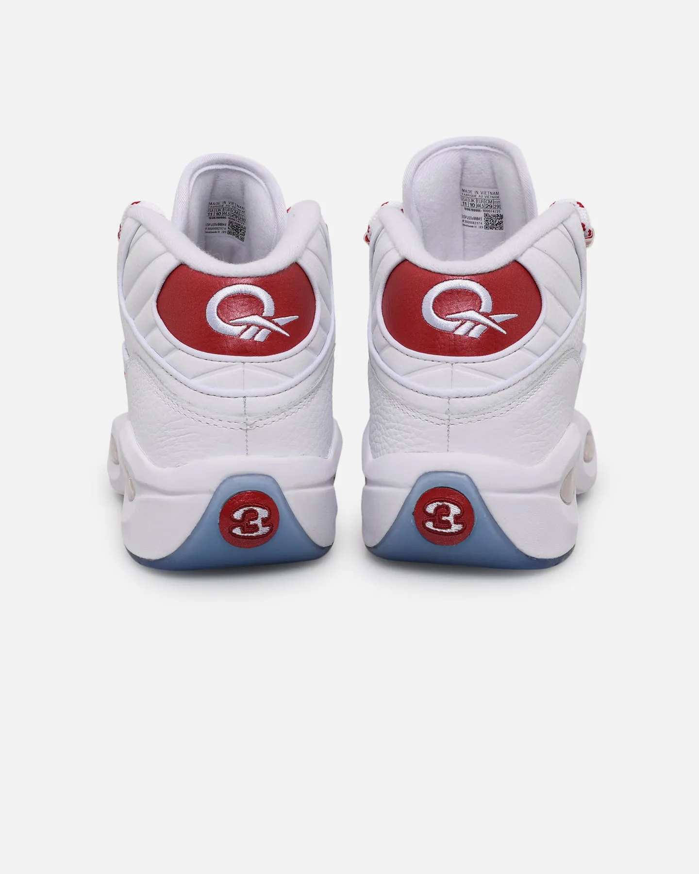 Reebok Question Mid White/Red sold by Culture Kings product image thumbnail 3