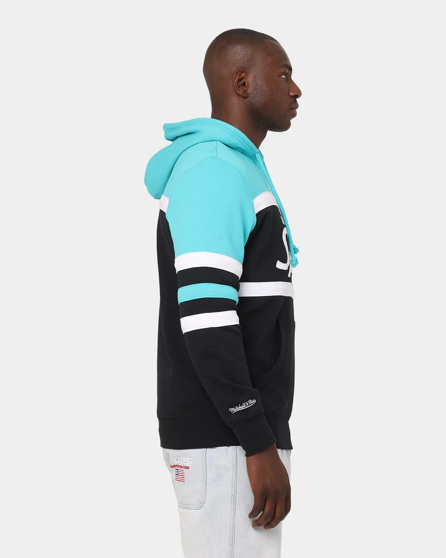 Mitchell & Ness San Antonio Spurs Head Coach Hoodie Teal sold by Culture Kings product image thumbnail 5