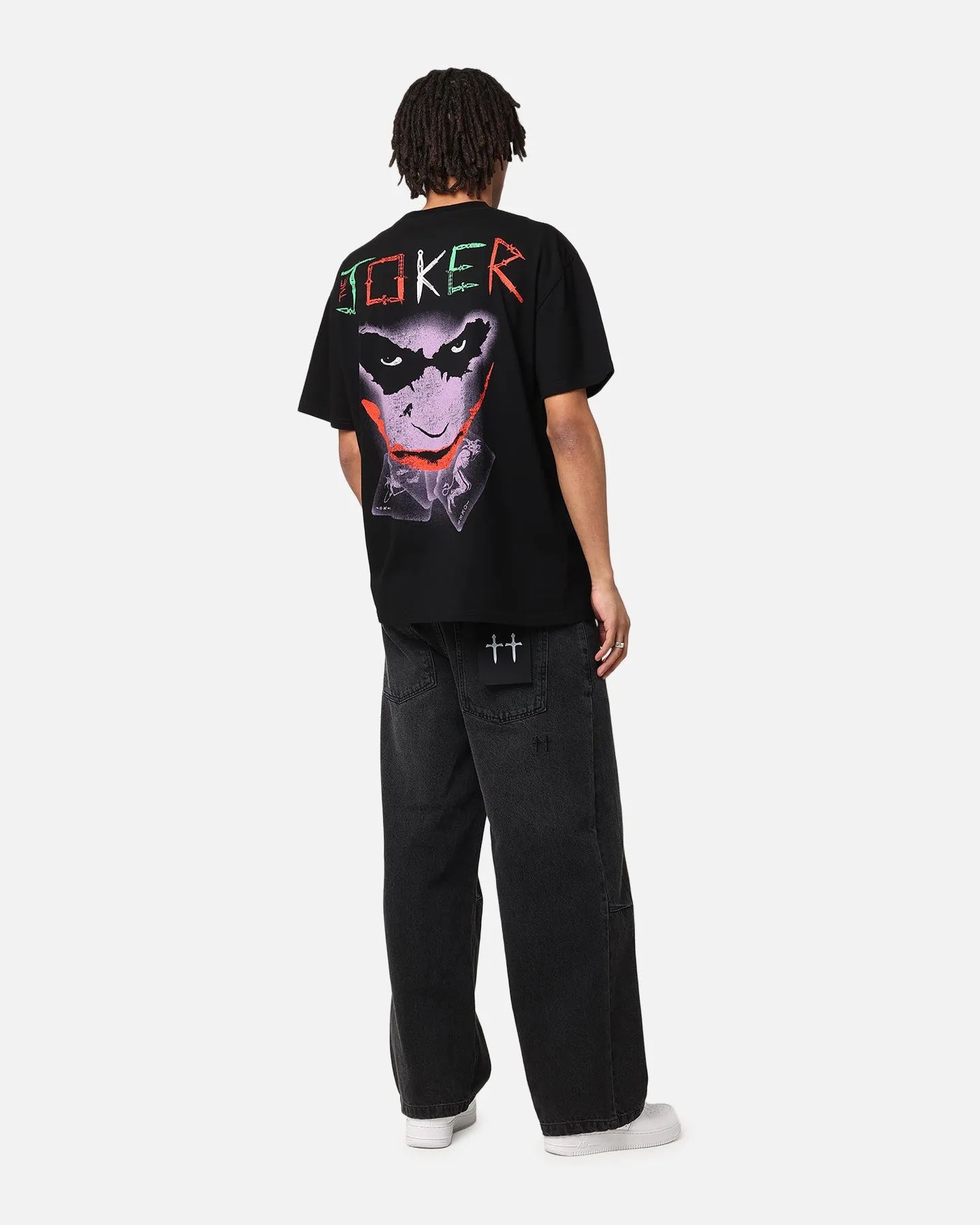 American Thrift X DC Batman The Joker Scars Heavy T-Shirt Black sold by Culture Kings product image thumbnail 3