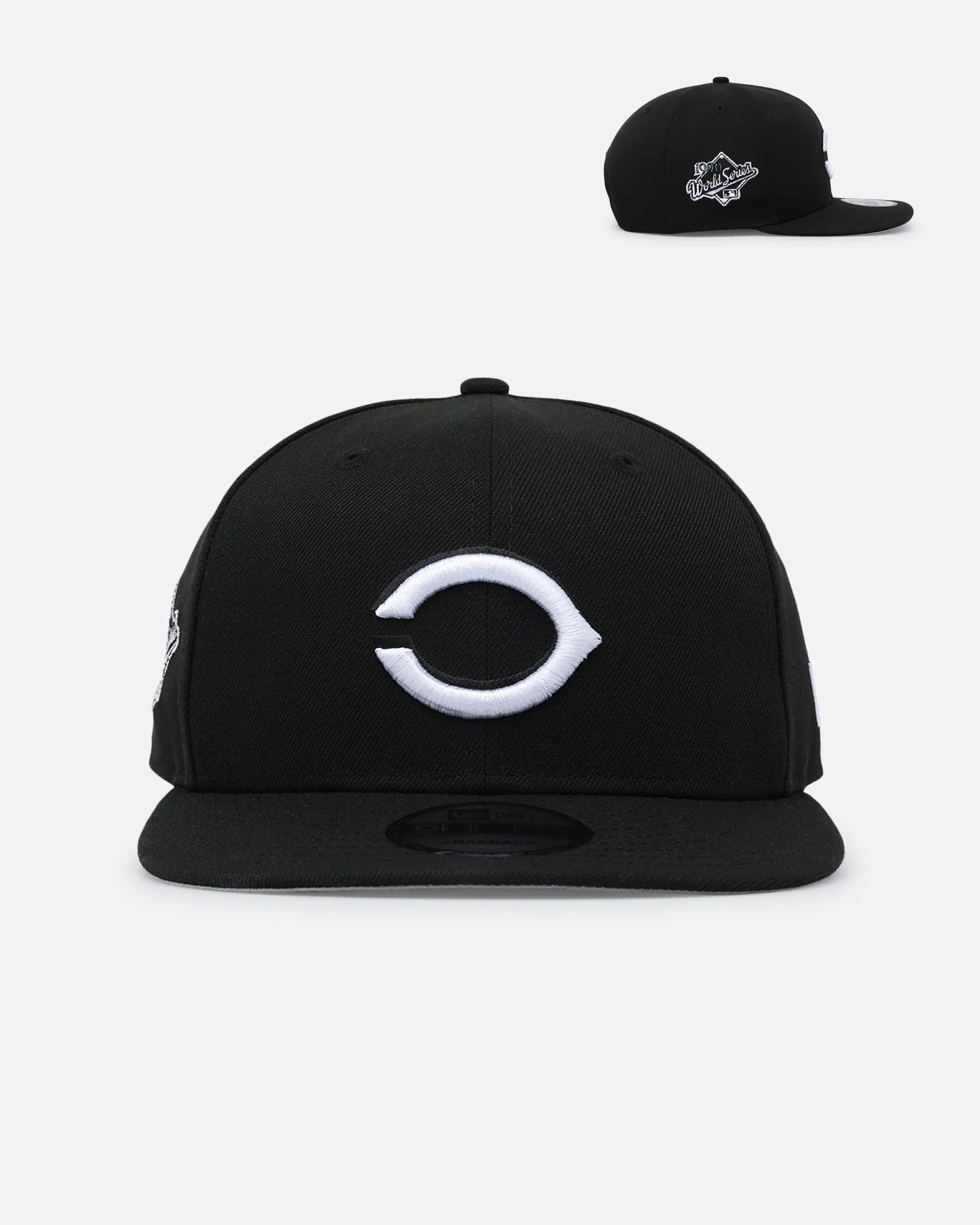 New Era Cincinnati Reds 'Black & White Upside Down' 9FIFTY Snapback Black/White sold by Culture Kings