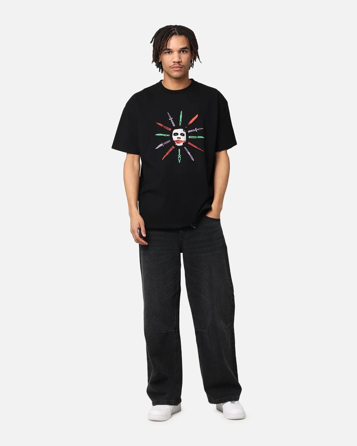 American Thrift X DC Batman The Joker Scars Heavy T-Shirt Black sold by Culture Kings product image thumbnail 4