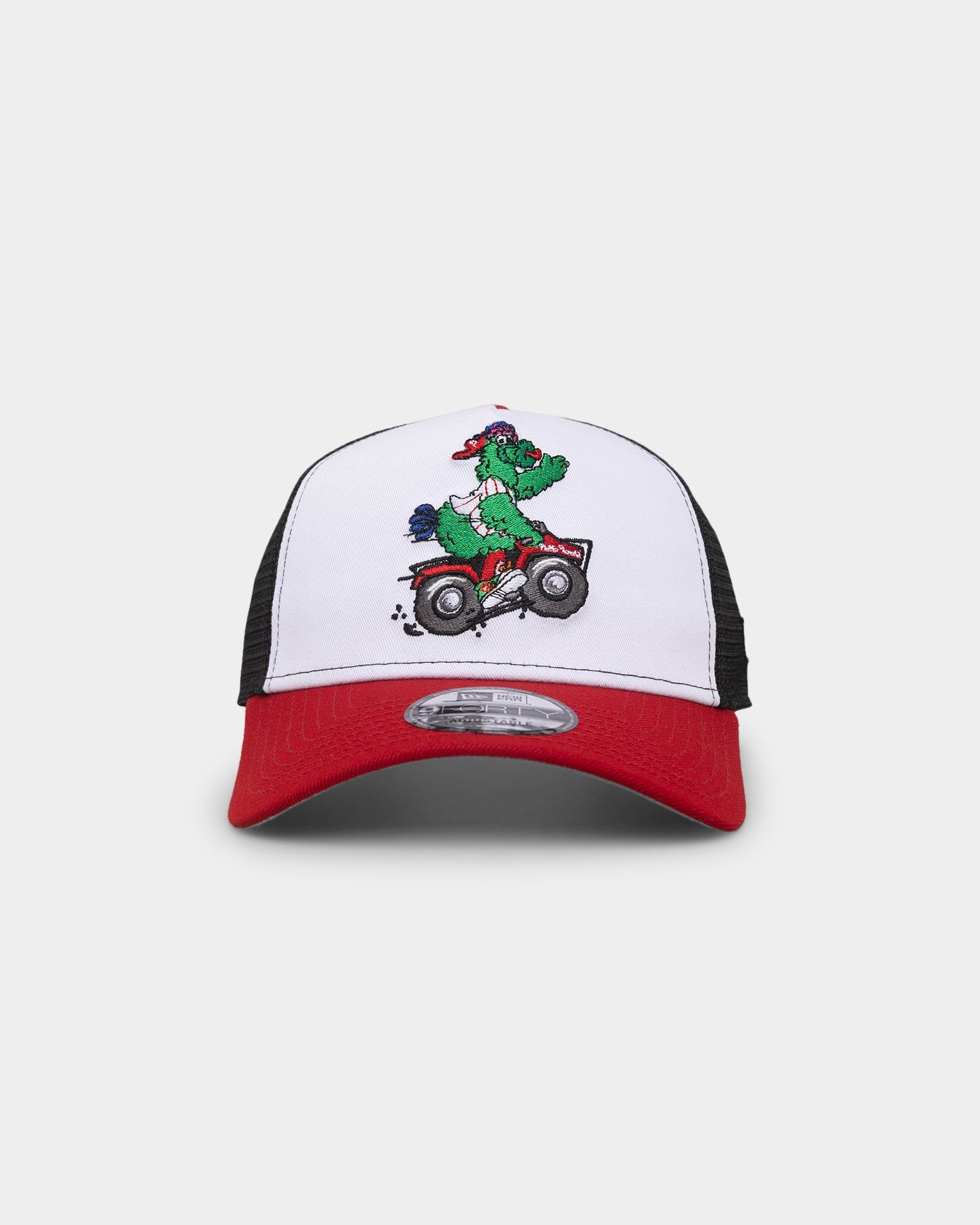 New Era Philadelphia Phillies 'Mascot Magic' Foam Front 9FORTY A-Frame Trucker Snapback White/Red sold by Culture Kings