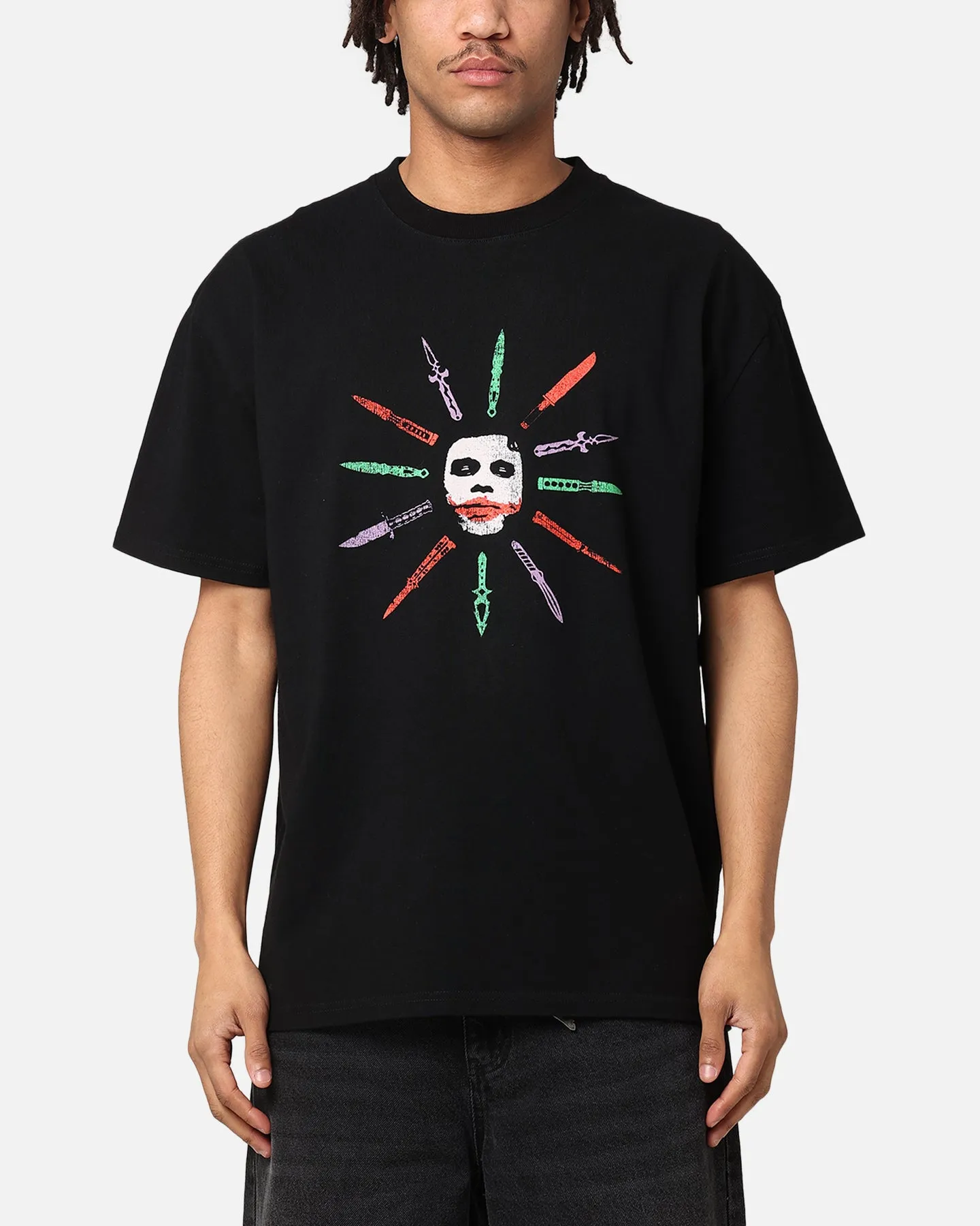 American Thrift X DC Batman The Joker Scars Heavy T-Shirt Black sold by Culture Kings product image thumbnail 2