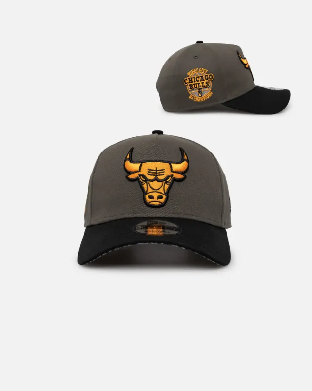 New Era Chicago Bulls 'Legendary Charcoal' 9FORTY A-Frame Snapback Charcoal/Black sold by Culture Kings