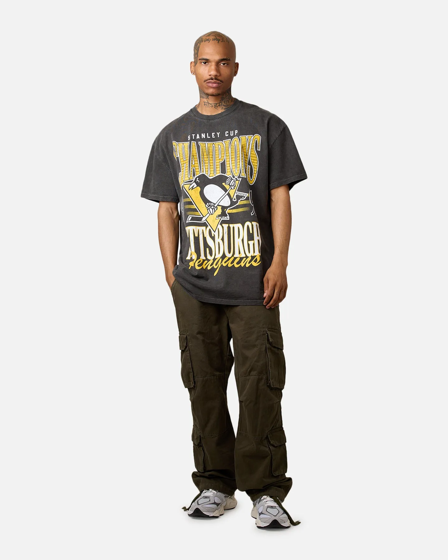 Culture Kings Pittsburgh Penguins 1991 Champ Heavyweight T-Shirt Black Wash sold by Culture Kings product image thumbnail 3