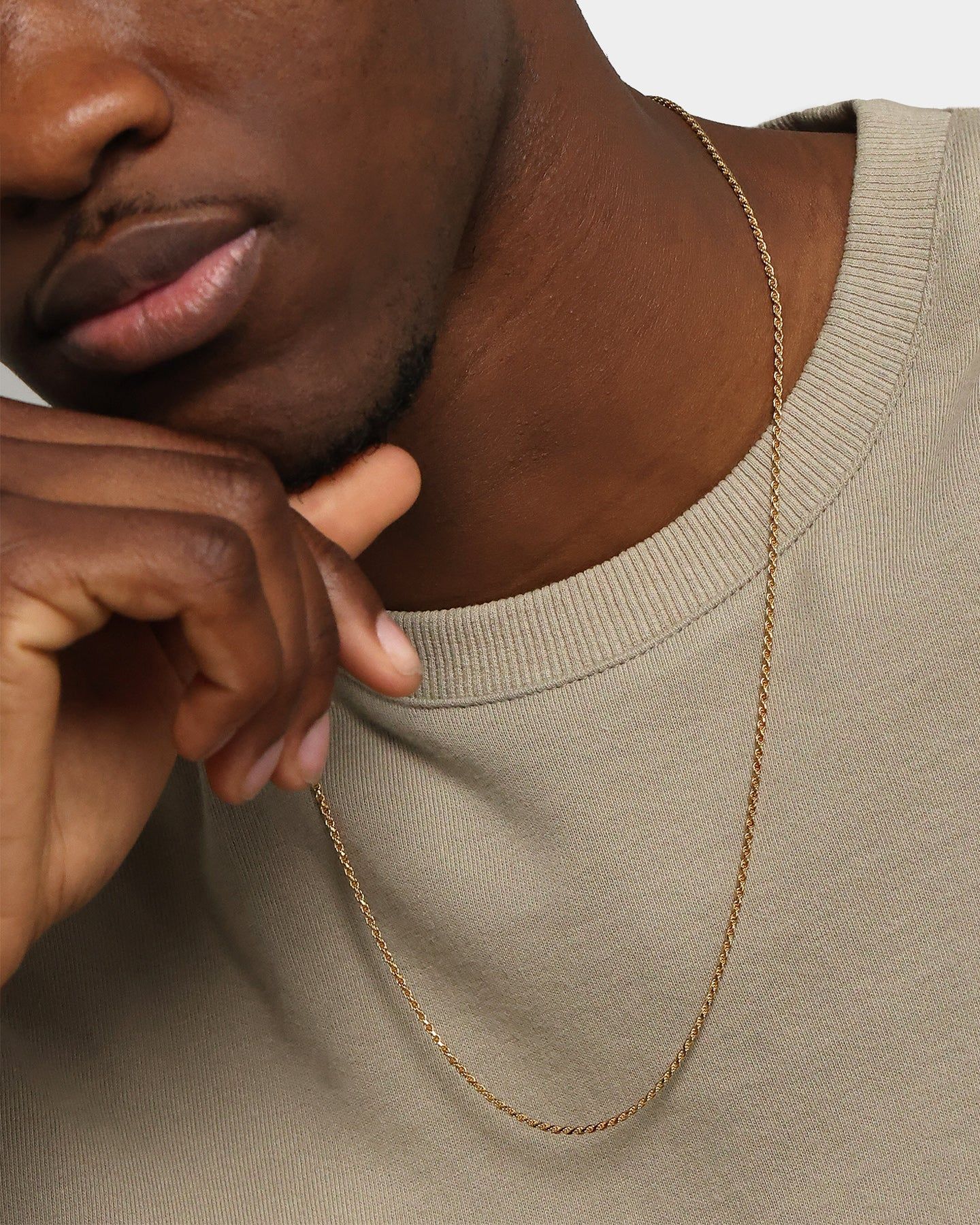 House Of Auric Rope 2mm 24" Chain 18k Gold Vermeil sold by Culture Kings