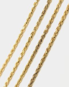 House Of Auric Rope 2mm 24" Chain 18k Gold Vermeil sold by Culture Kings