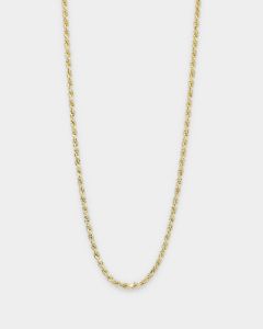 House Of Auric Rope 2mm 24" Chain 18k Gold Vermeil sold by Culture Kings