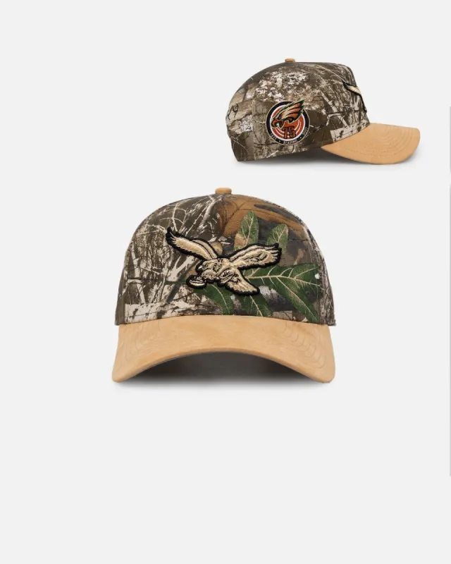 New Era Philadelphia Eagles 'Real Tree Tan Suede' 9FORTY A-Frame Snapback Real Tree sold by Culture Kings